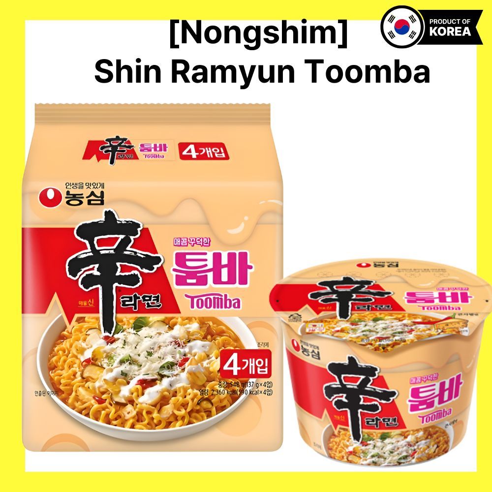 [Nongshim] Shin Ramyun Toomba – Spicy Creamy Fusion Ramen (Bag/Cup ...
