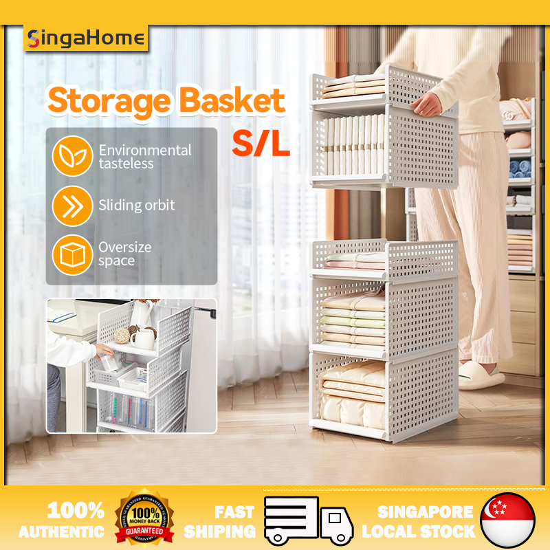 Foldable Storage Crate Multi Purpose Storage Box Organiser Stackable ...