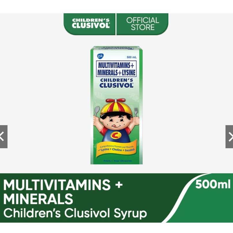Multivitamins + Minerals+ Lysine Syrum 500ml | Shopee Singapore