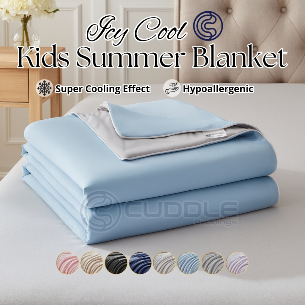 Cuddle™ Ice Silk Super Cool 2.0 Kids Summer Blanket / Super Cooling ...
