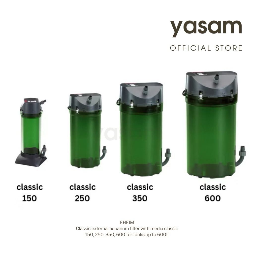 EHEIM - classic external aquarium filter with media classic 150, 250 ...