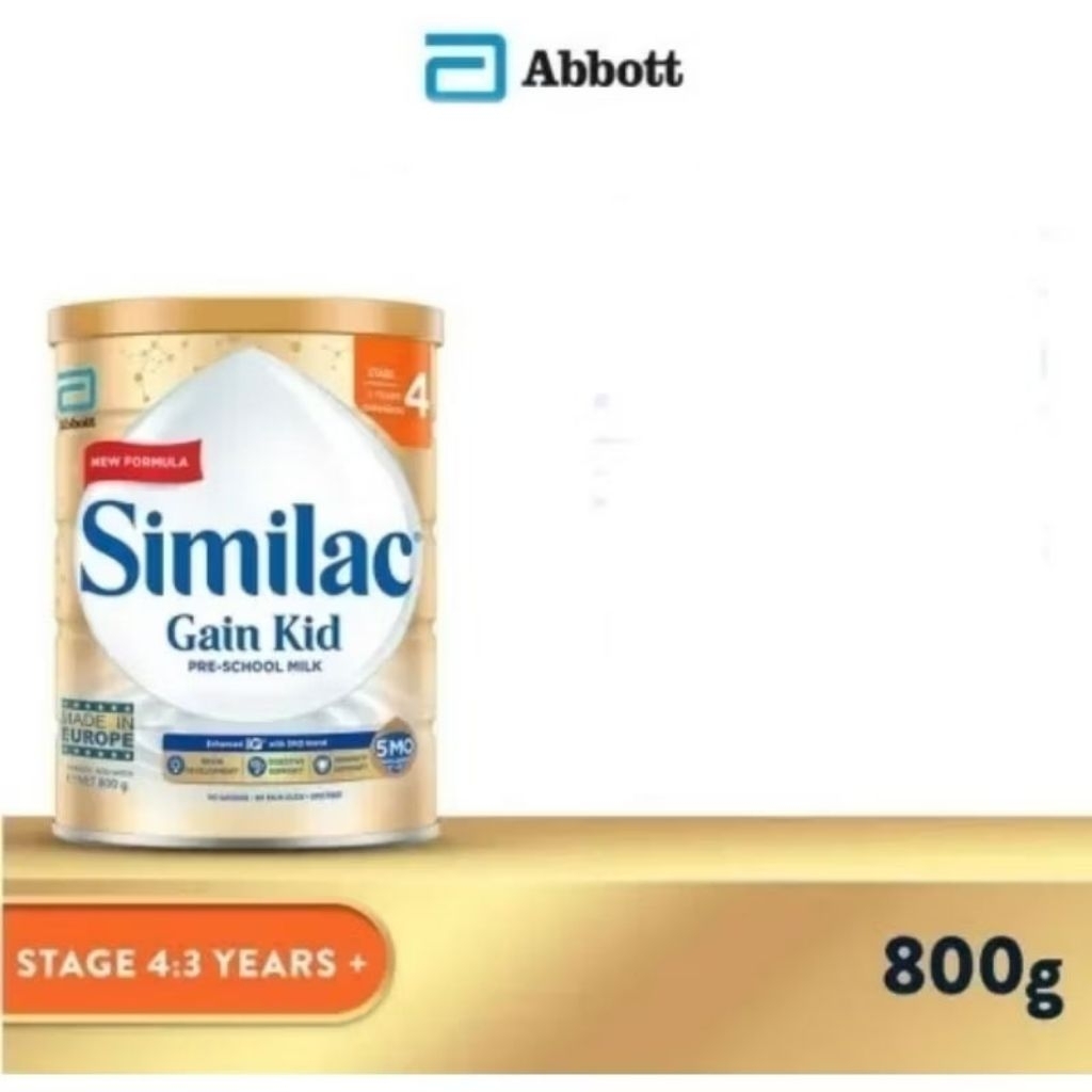 SIMILAC Gain STAGE 4 Pre School Milk 5MO [800 Gr] | Shopee Singapore