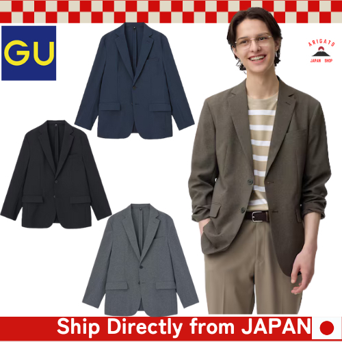 GU Men's Washable Tailored Jacket SW【Direct from Japan】 | Shopee Singapore