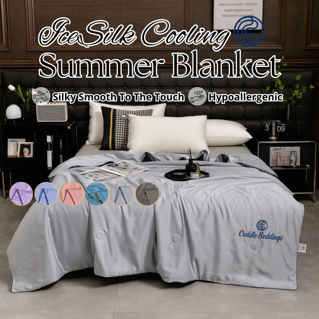 Cuddle™ Cooling Summer Blanket/ Ice Silk Summer Blanket/ Silky