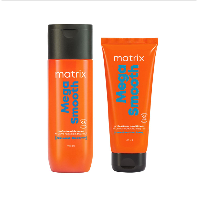 MATRIX Mega Smooth Shampoo and Conditioner Combo for Frizzy, Dry ...