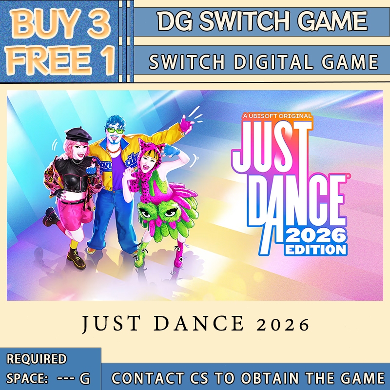 JUST DANCE 2026 Nintendo Switch Digital Game （BUY 3 FREE 1) | Shopee ...