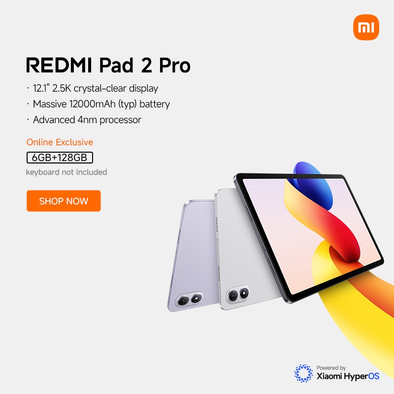 Xiaomi REDMI Pad 2 Pro | 6GB+128GB, 12.1