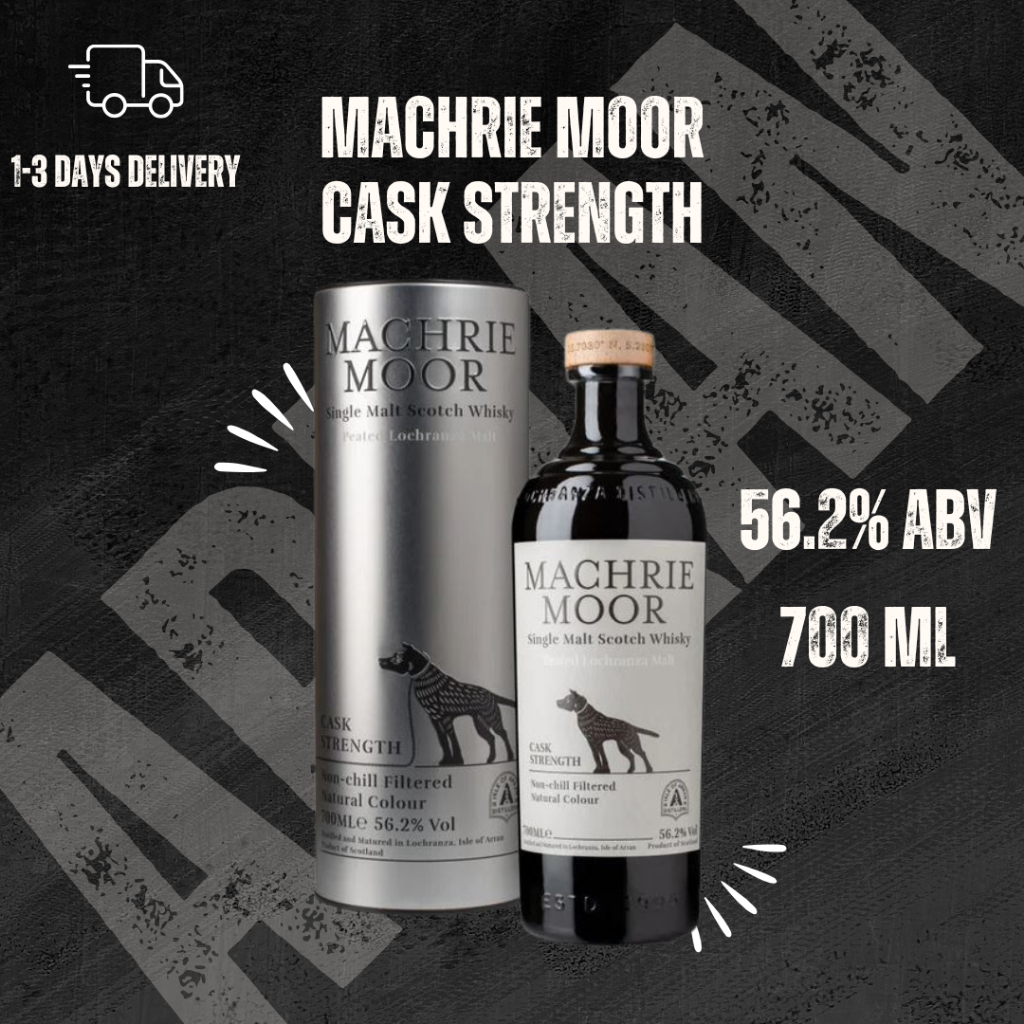 Arran Machrie Moor Cask Strength 700ml 56.2% with box | Shopee