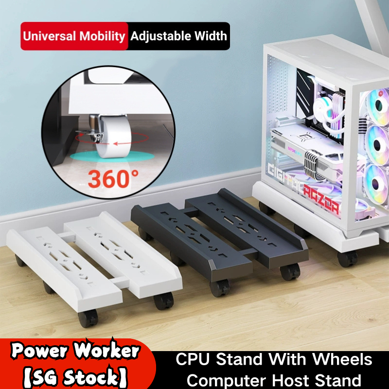 【SG Stock】CPU Stand With Wheels Laptop Computer Host Stand Cases Host ...