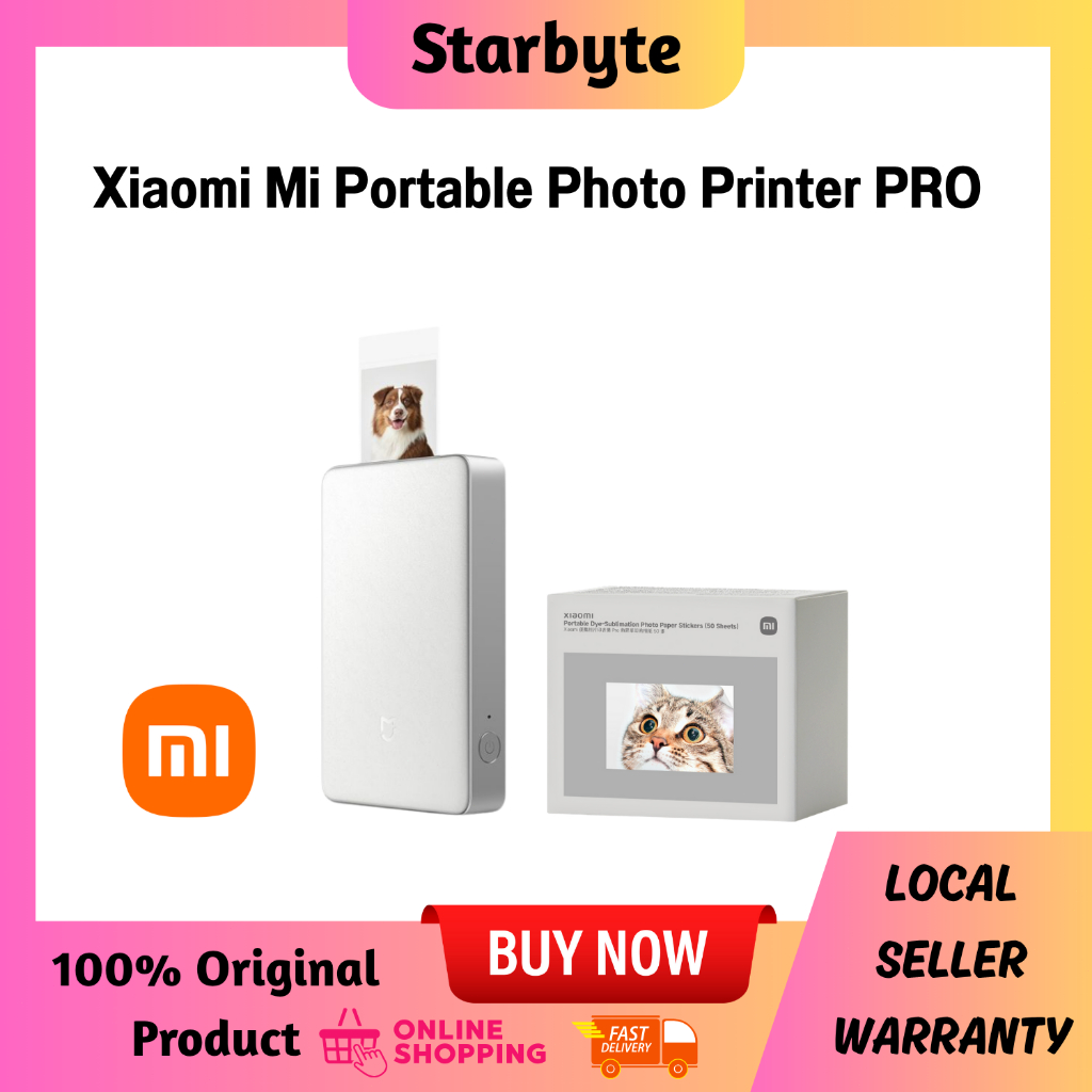 Xiaomi Portable Photo Printer Pro High-Quality Dye-Sublimation