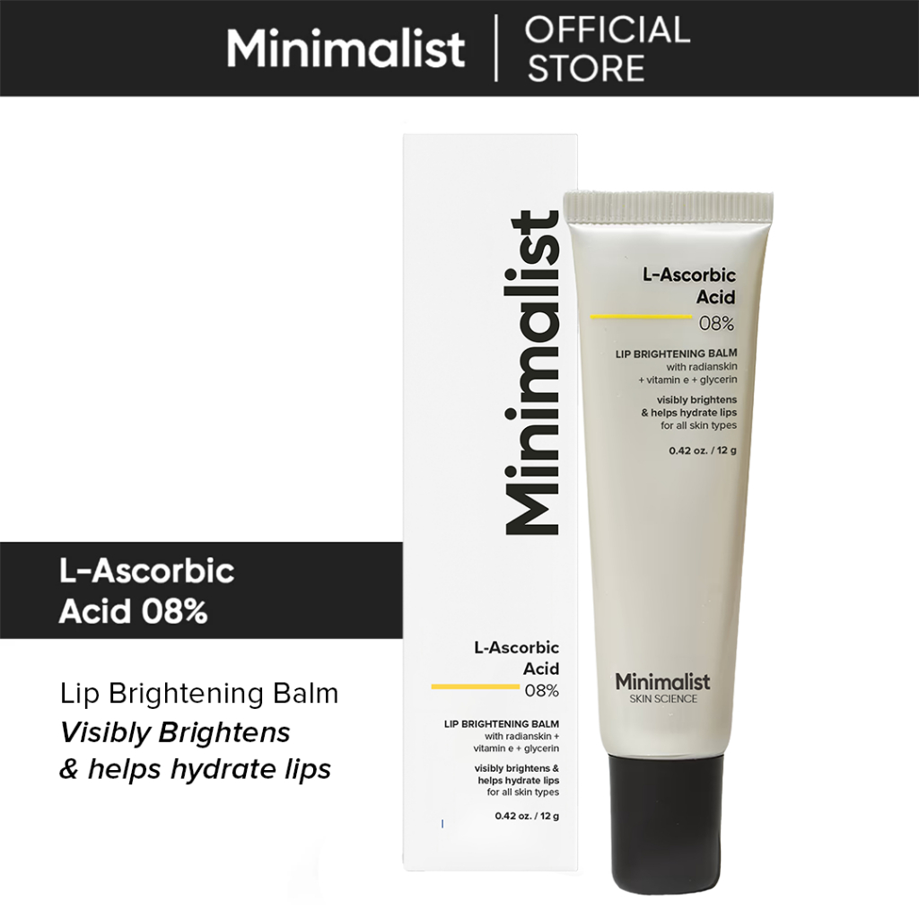minimalist vitamin c lip treatment 8% L-Ascorbic Acid Brightening Balm for Pigmented, Dark & Chapped Lips | With Radianskin and E promoting both health and MSM Device:Pink Stay Legal Selling Peptides
