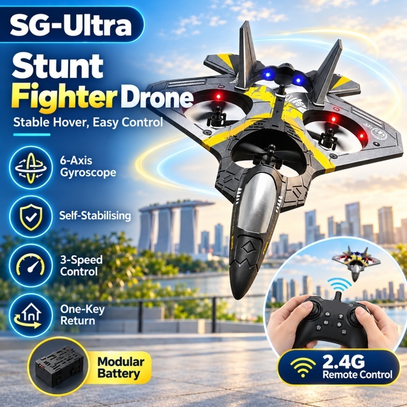 L0712 Remote Control Jet Fighter 6-axis Gyroscope Aircraft Foam Plane ...