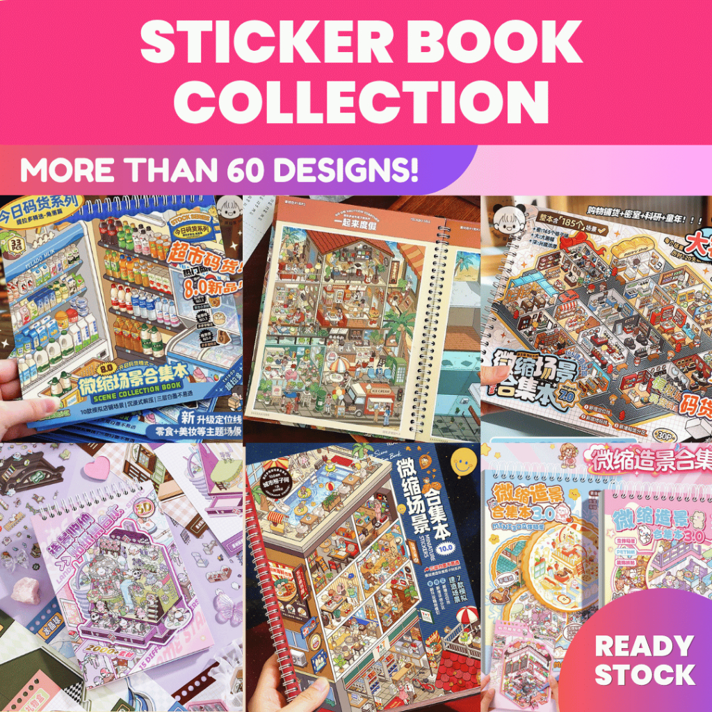 KW Sticker Book Collection 3D Cute for Birthday Gift Scrapbook Journal ...