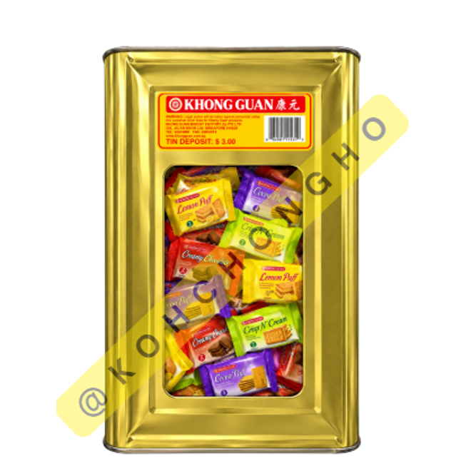 Khong Guan ( Party Assorted tin x100 packets ) Singapore quality ...
