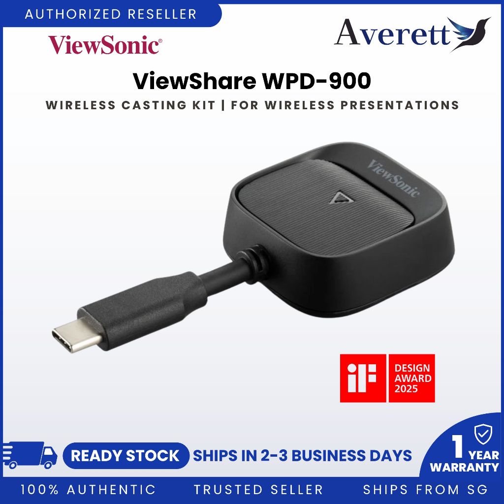 ViewSonic ViewShare WPD-900 Wireless Casting Kit For Wireless Content ...