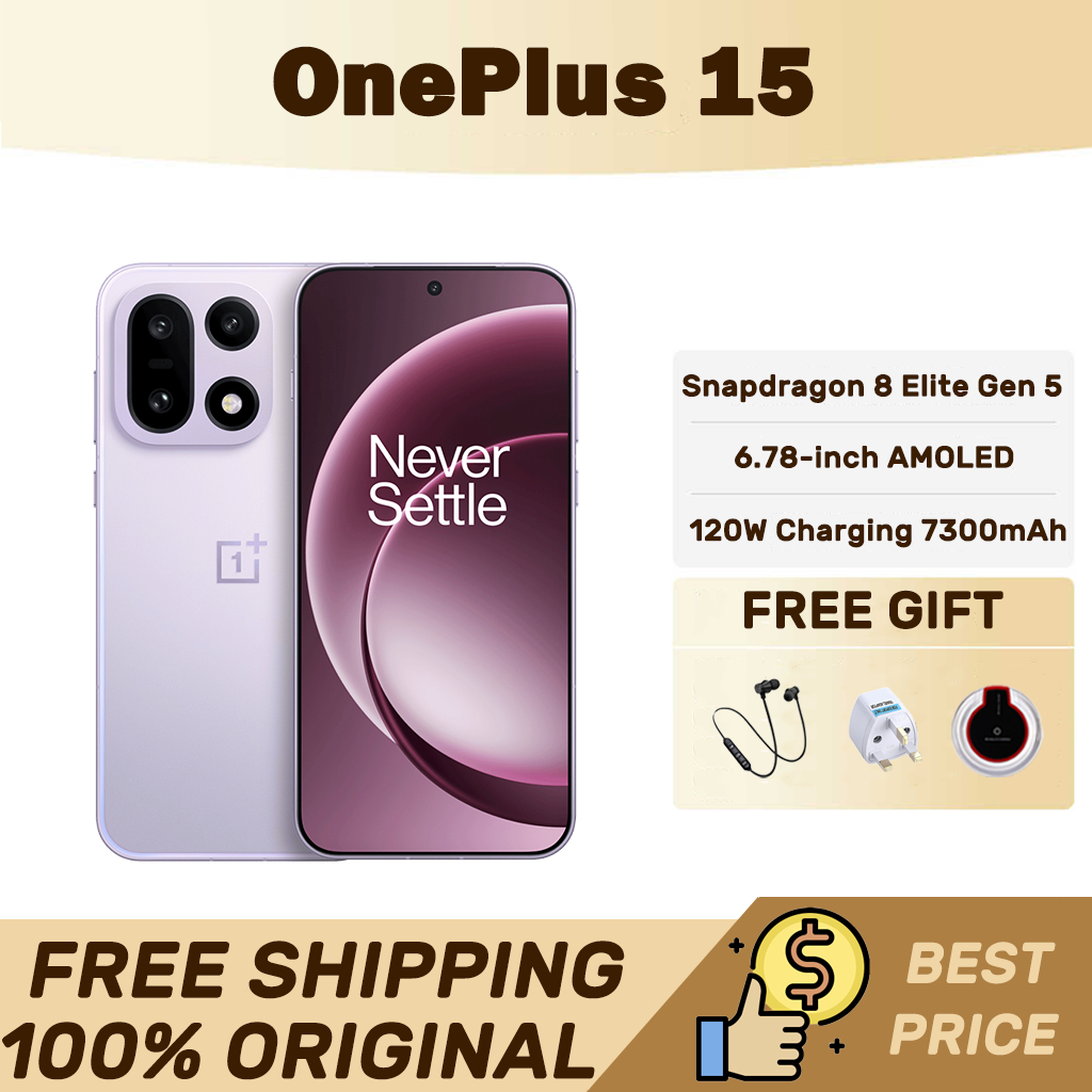 OnePlus 15 Snapdragon 8 Elite Gen 5 6.78-inch AMOLED 120W Charging ...