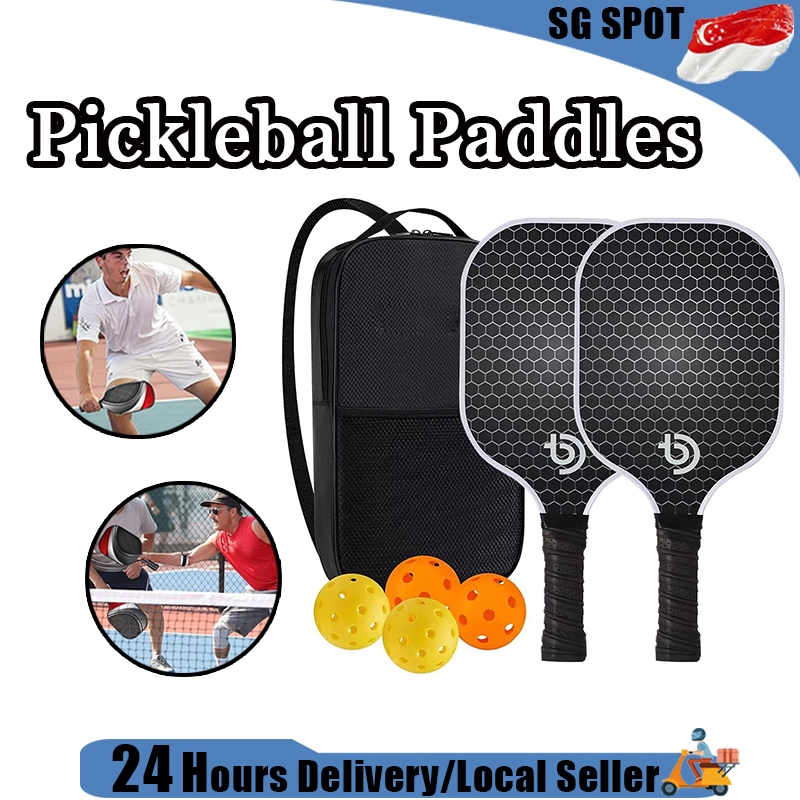 [😀SG Ready Stock]Pickleball Paddles Non-slip grip Graphite surface ...