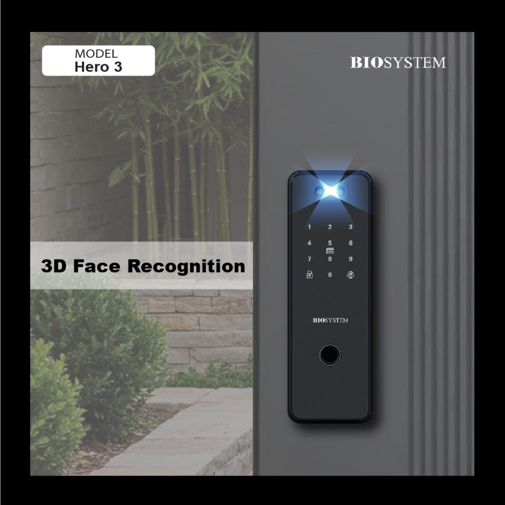 BIOSYSTEM HERO3 DIGITAL GATE LOCK WIFI APP | Shopee Singapore