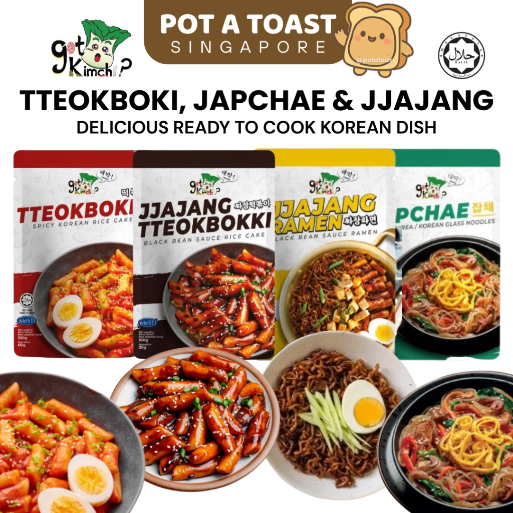 GOT KIMCHI HALAL Tteokbokki Japchae & Jjajang Ready to Cook Kit ...
