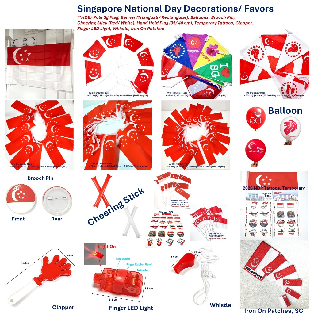 Celebrate Singapore National Day with the Best NDP decorations Products ...
