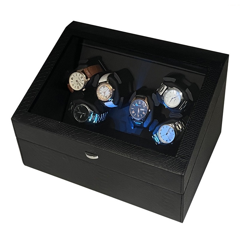 6+6 Automatic Watch Winder Box Watch Winder for Automatic Watches with ...