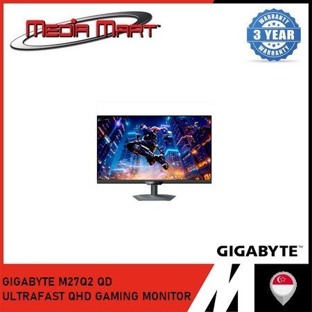 GIGABYTE M27Q2 27 INCH QHD SS IPS 210HZ 1MS HDR400 KVM GAMING MONITOR ...