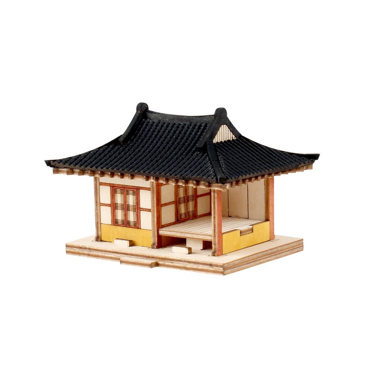 Youngmodeler Hobby Wooden Model Kit – Mini Tile-Roofed House (2 ...