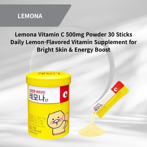 [LEMONA] Lemona Vitamin C 500mg Powder 30 Sticks – Daily Lemon-Flavored ...