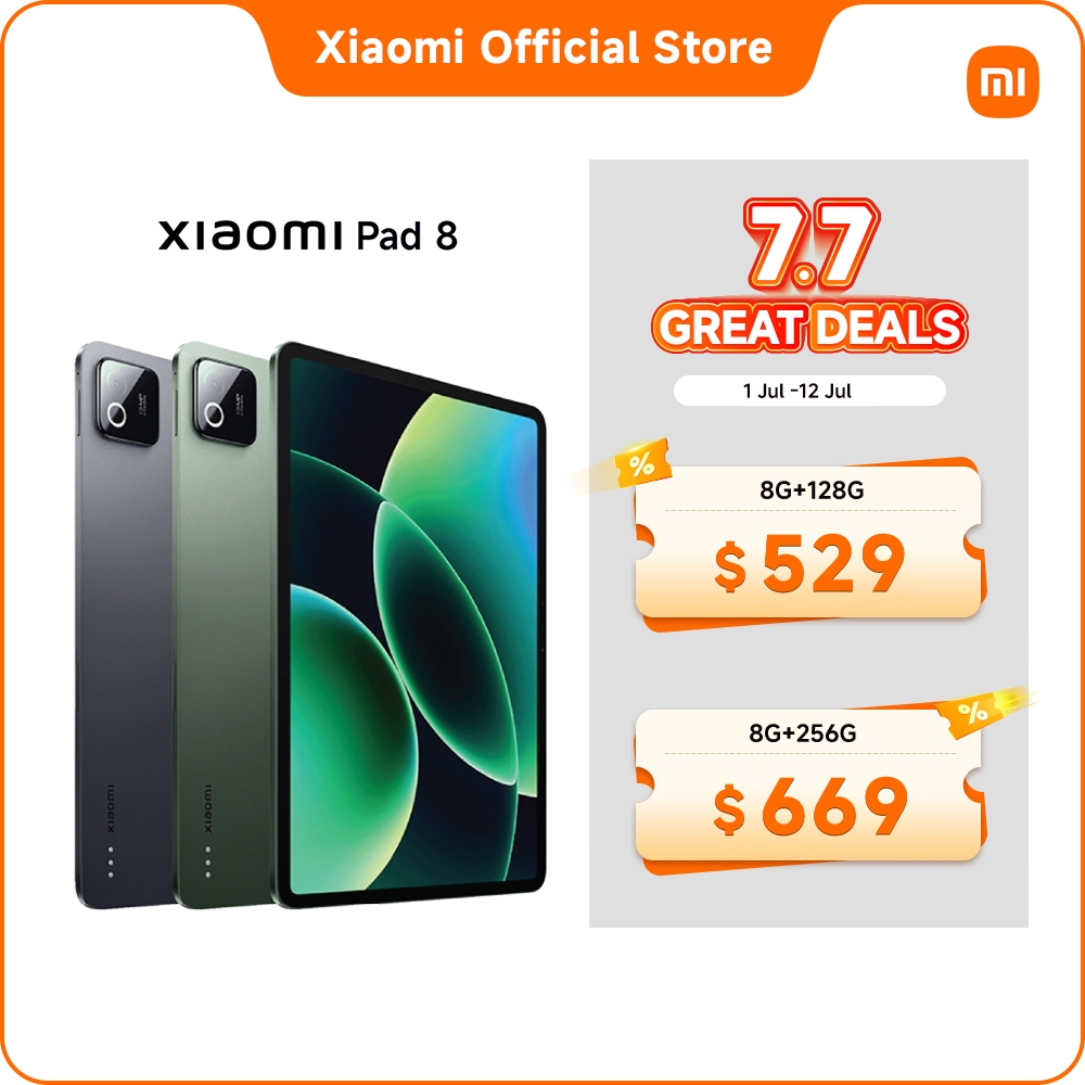 New Xiaomi Pad 8 Tablet | 8GB+128GB, Snapdragon® 8s Gen 4 Mobile
