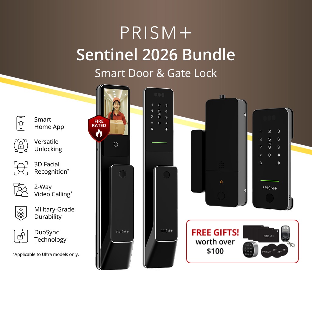 [HDB Sync Bundle] PRISM+ Sentinel Bundles | Smart Door & Gate Lock ...