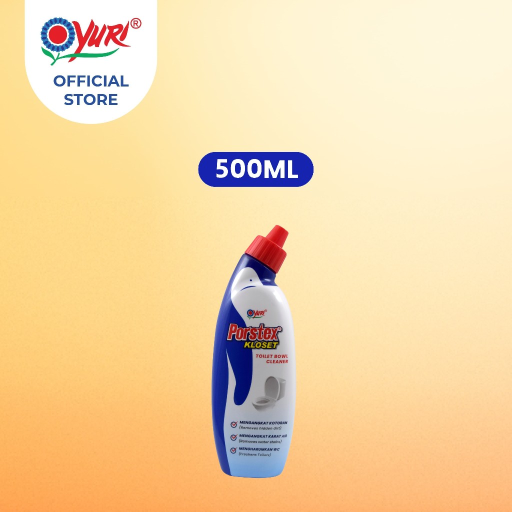 Yuri Porstex® Toilet Bowl Cleaner 500ml | Antibacterial Stain & Scale ...