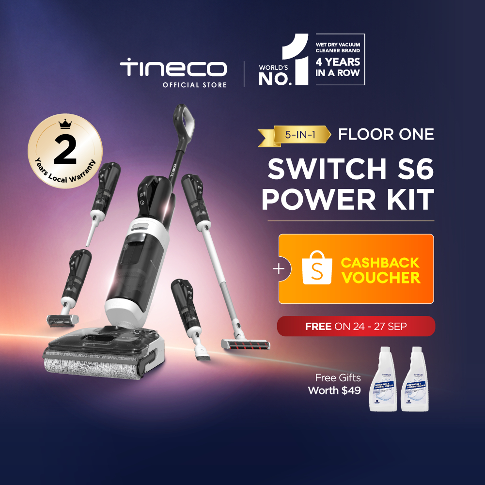 5-IN-1】Tineco Floor One Switch S6 Power Kit 25kPa Multi-Function