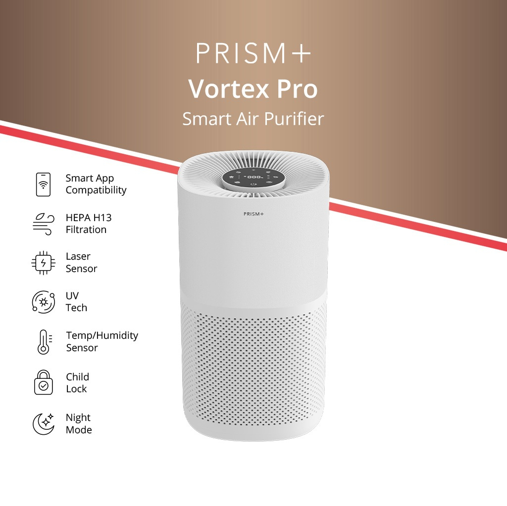 [LARGE COVERAGE] PRISM+ Vortex Pro Air Purifier | HEPA H13 | 830ft² ...