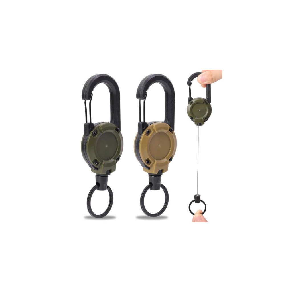 SG SELLER Retractable Pull Reel Keychain Heavy Duty for keys, card ...