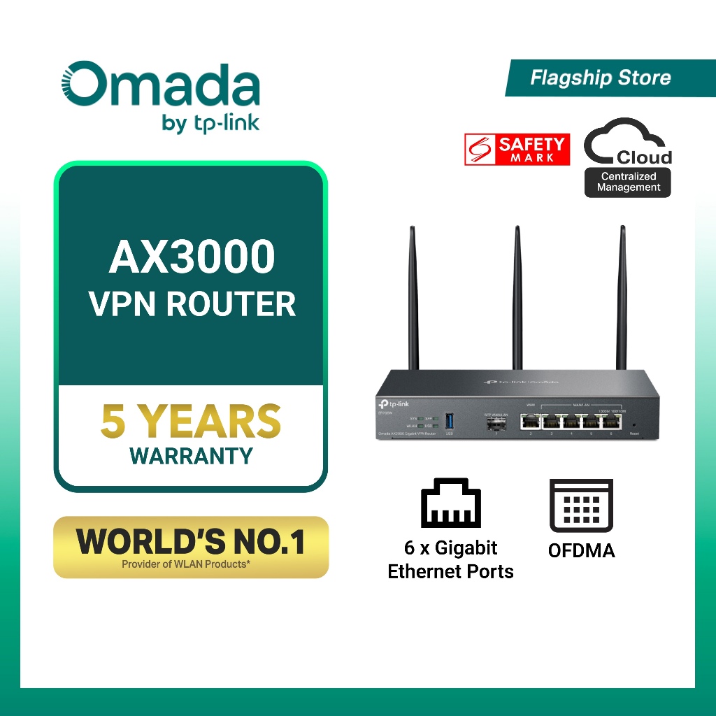 TP-Link Omada ER706W AX3000 Gigabit VPN Router | Shopee Singapore