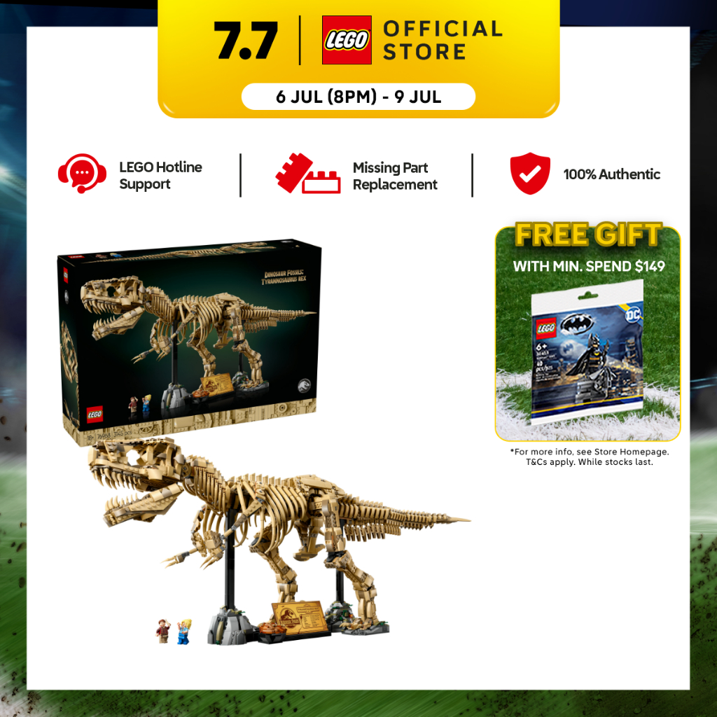 LEGO Jurassic World 76968 Dinosaur Fossils: Tyrannosaurus rex (3145 ...