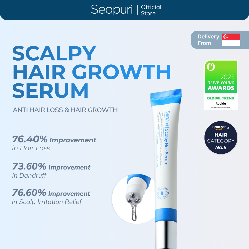 [Seapuri Official] Scalpy Hair Growth Serum for Hair Loss & Thinning ...