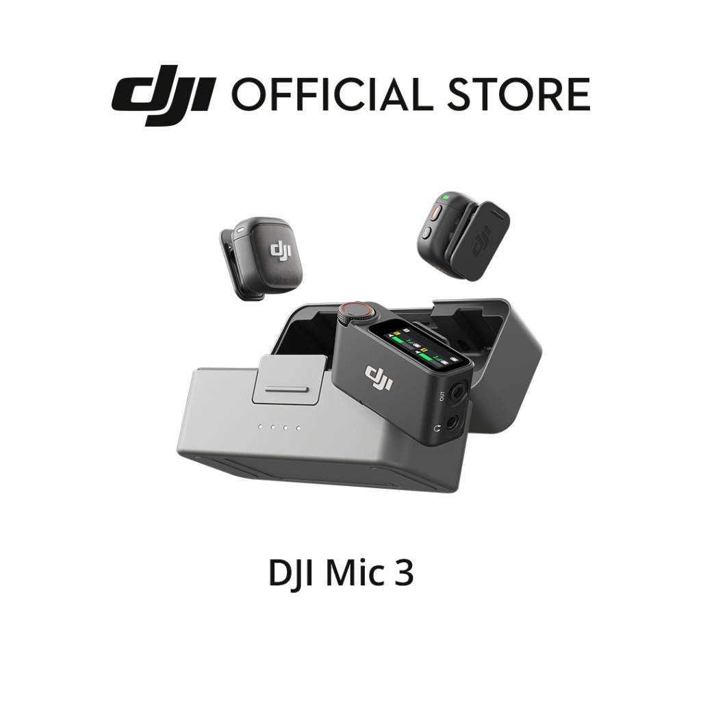 DJI Mic 3 - Wireless Mic | 28-Hour Battery Life | Up To 4TX + 8RX