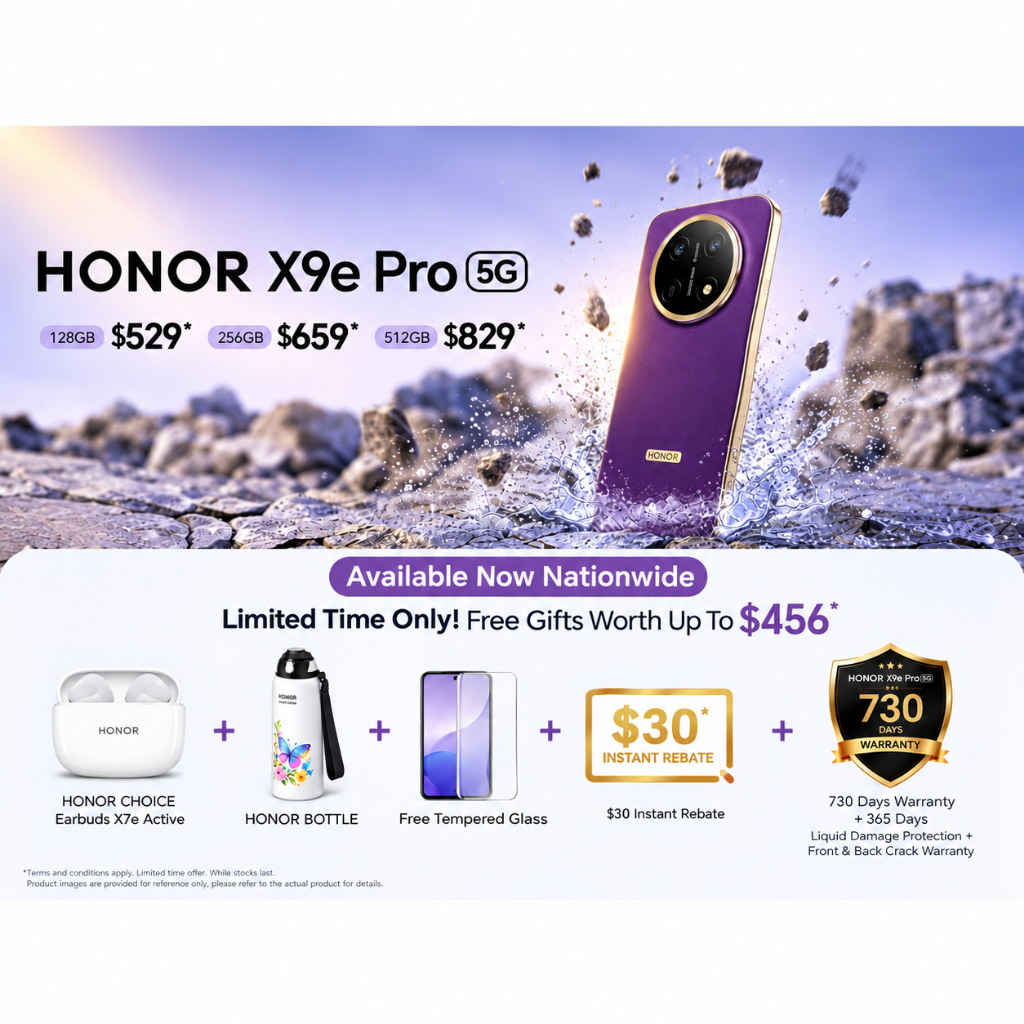 HONOR X9e Pro (5G) | 8GB + 512GB / 256GB | 6GB + 128GB | Local Set ...