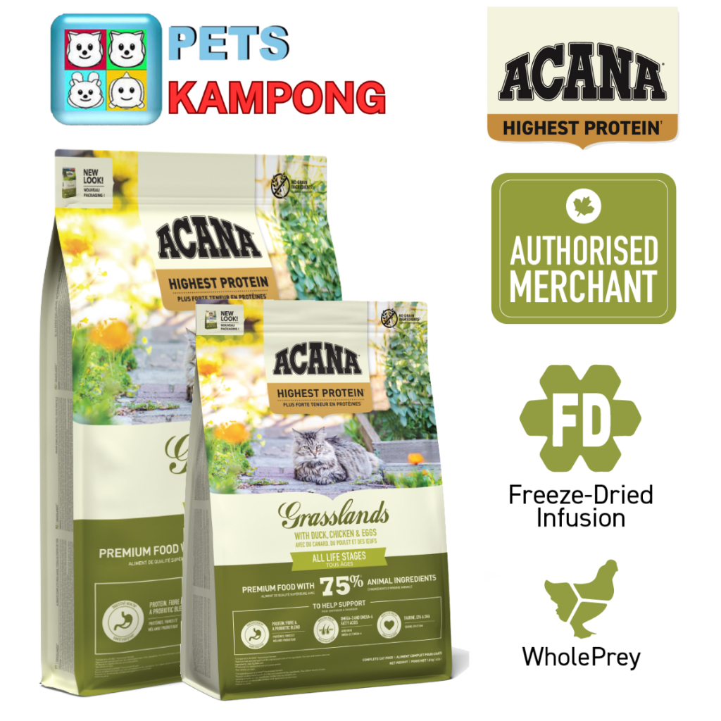 ACANA Cat Freeze-Dried Infused Highest Protein Grassland | Shopee Singapore
