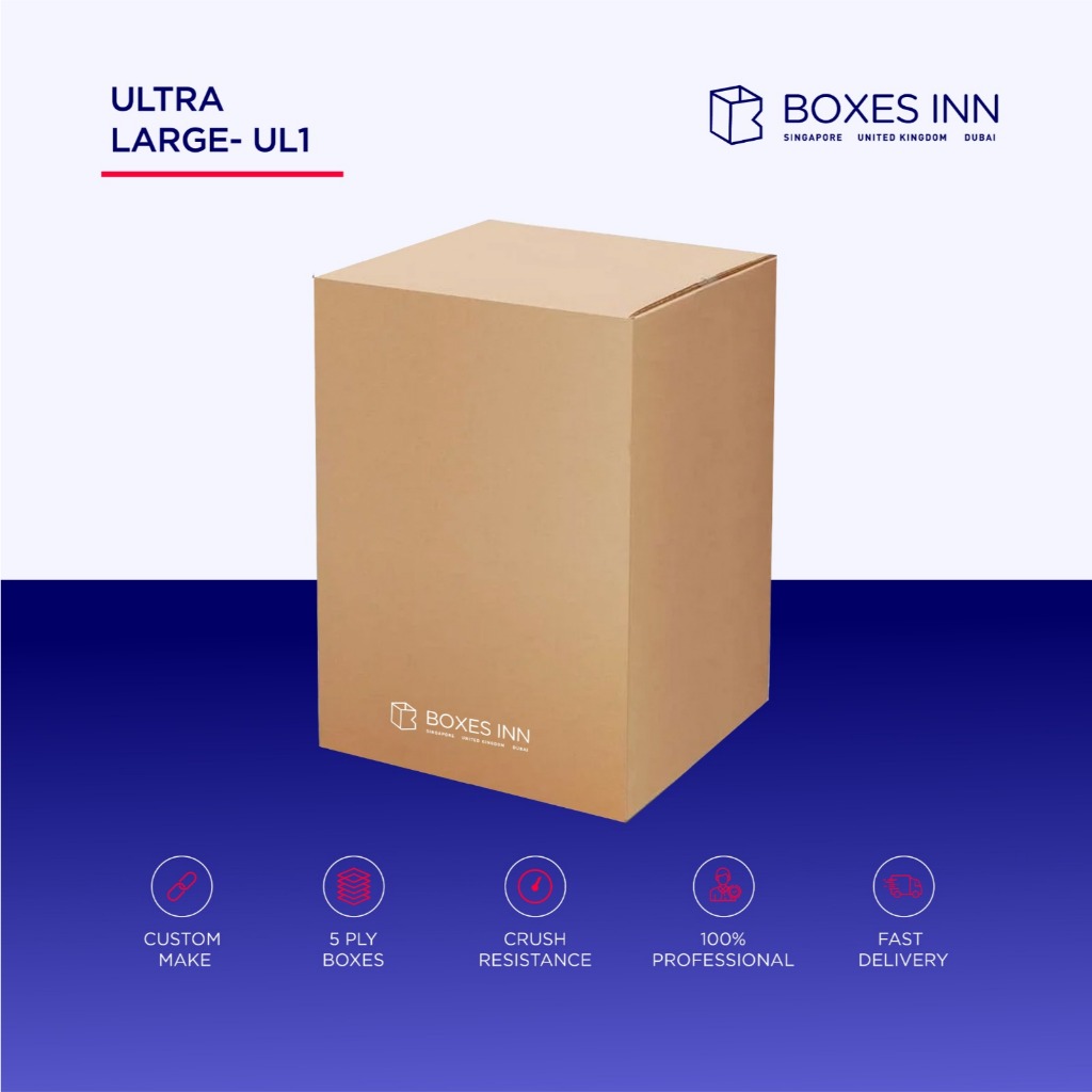 Heavy Duty Ultra Large Moving Box UL1 55x55x70cm | Double Wall ...
