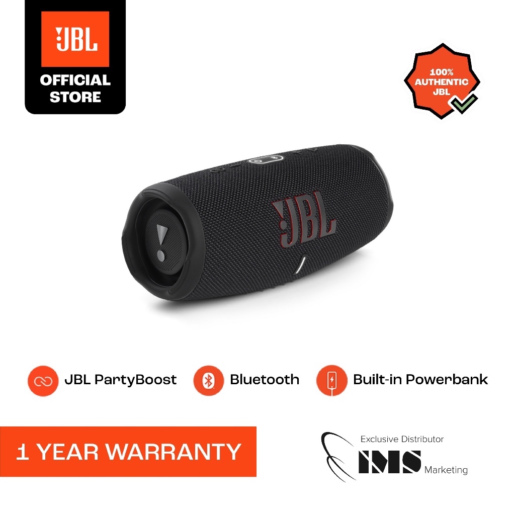 JBL Charge 5 - Portable Waterproof Speaker with in-built Powerbank