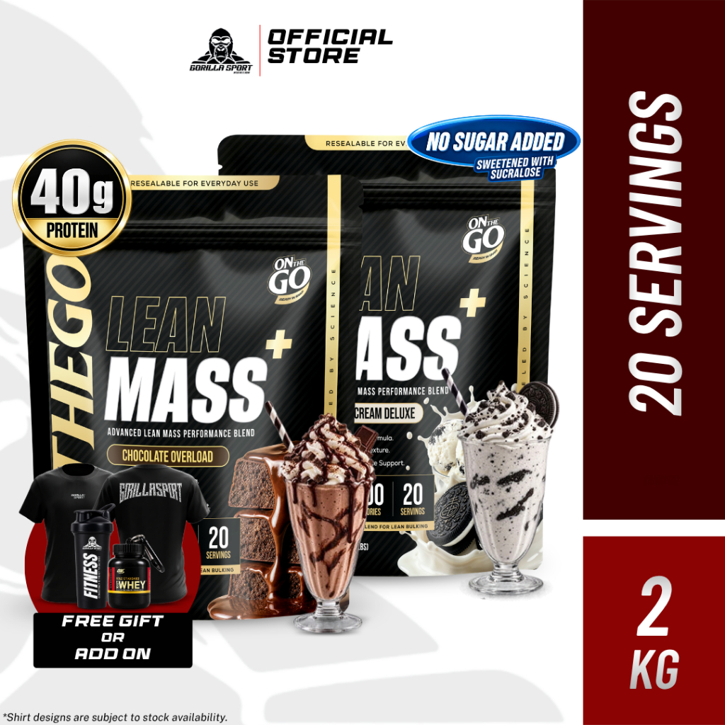 ONTHEGO Lean Mass Protein Lean Bulk 2KG/ 20 SERVINGS] | Shopee Singapore