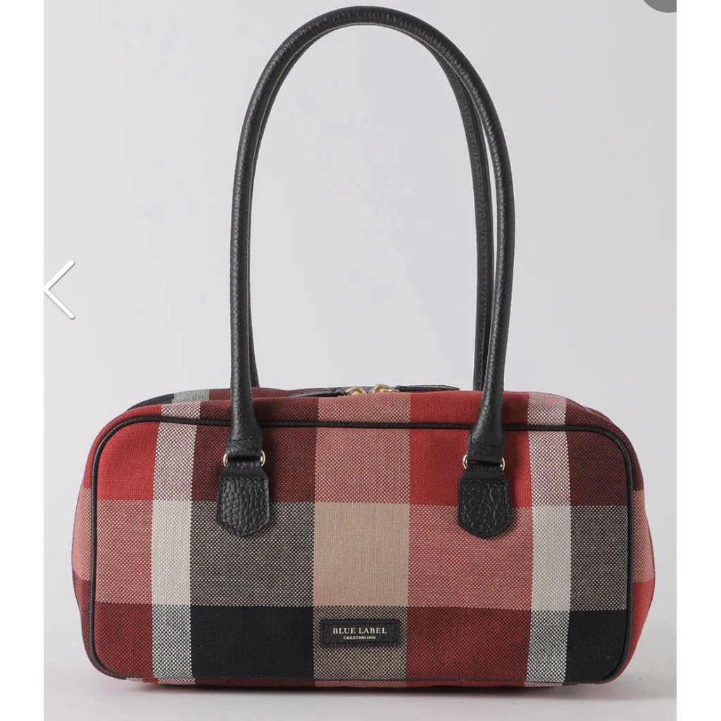 Blue Label Crestbridge Check Canvas Boston Shoulder Bag (pre-order ...