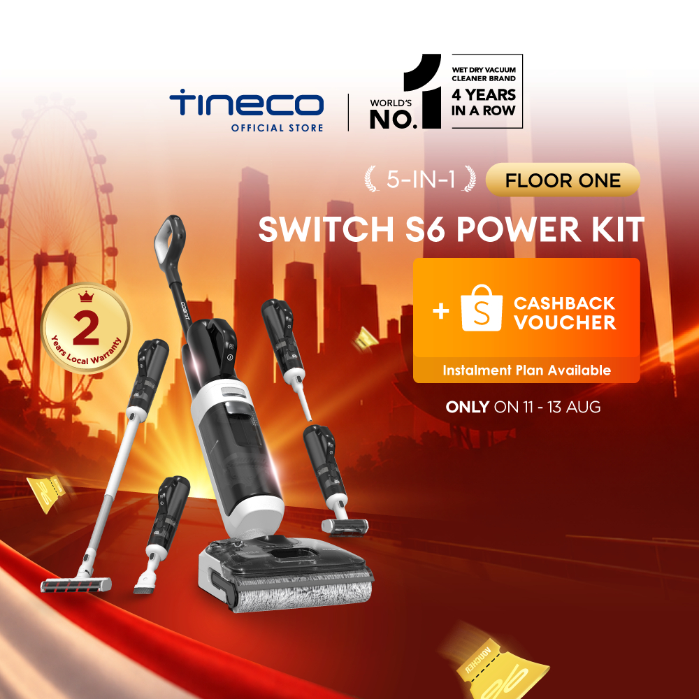 5-IN-1】Tineco Floor One Switch S6 Power Kit 25kPa Multi-Function