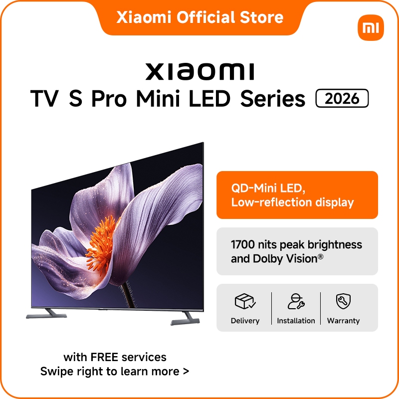 Xiaomi TV S Pro Mini LED Series 2026 | 55‘’/65‘’/75‘’,QD-Mini LED, Low ...