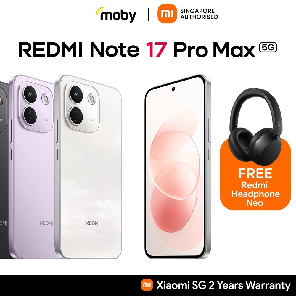 Xiaomi Redmi Note 17 Pro Max 5G 256GB smartphone free Redmi Headphone ...