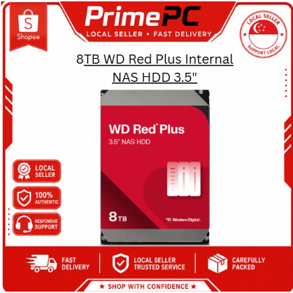 8TB WD Red Plus Internal NAS HDD 3.5 | Shopee Singapore