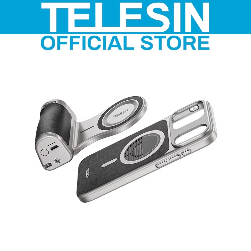 TELESIN Master Grip Magnetic Phone Case Camera Remote for 17 Pro
