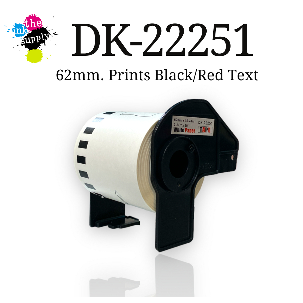 DK-22251 62mm Compatible Brother Continuous Thermal Label Sticker ...
